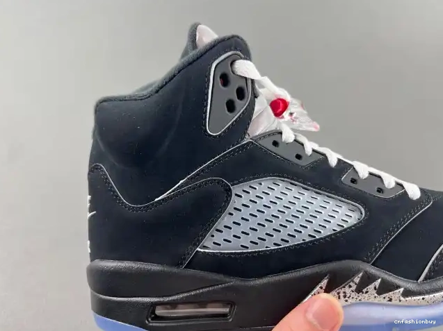 Reimagined HF3975-001 Metallic Jordan Air 5 Black 0427